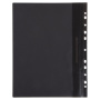 Скоросшиватель пластиковый с перфорацией BRAUBERG, А4, 140/180 мкм, черный, 226586 - Папки-скоросшиватели мягкие