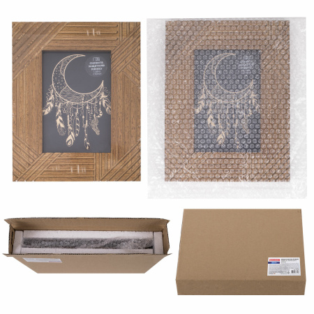 Рамка из мангового дерева BRAUBERG LOFT MANUSCRIPT, фото 10х15 см, акриловый экран, 17х22 см, 391284 - Рамки для дипломов, сертификатов, грамот, фотографий