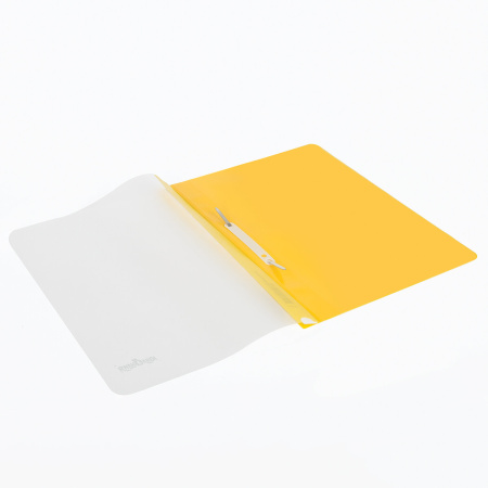 Скоросшиватель пластиковый ЮНЛАНДИЯ, А4, 130/180 мкм, желтый 228677 - Папки-скоросшиватели мягкие