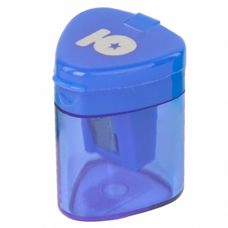 Точилка ЮНЛАНДИЯ "Трио", с контейнером, пластиковая, корпус ассорти, 228438 - Точилки ручные