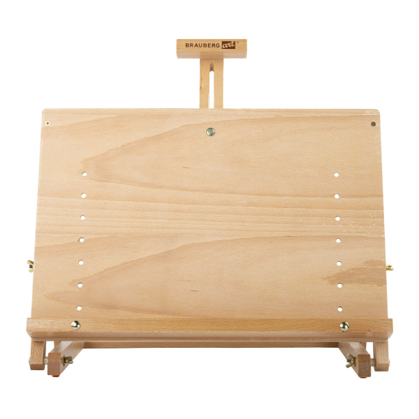 Мольберт настольный BRAUBERG ART CLASSIC, регулируемый верхний держатель, 50х37х39 см, бук, 191756 - Мольберты