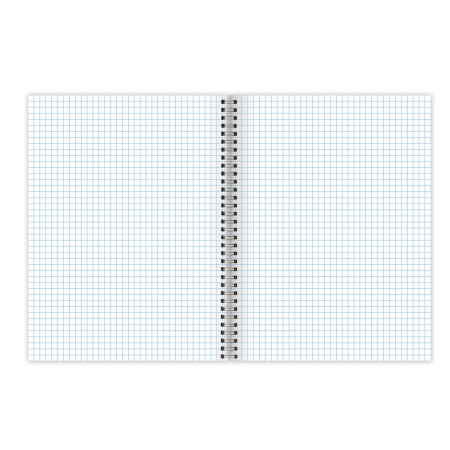 Тетрадь А5, 48 л., BRAUBERG, гребень, клетка, обложка картон, ОДНОТОННАЯ, 401871 - Тетради 40-48 листов