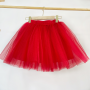Юбка нарядная из фатина красная - Юбки