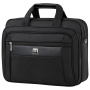 Сумка-портфель BRAUBERG с отделением для ноутбука 15-16", "Quantum", 2 отделения, черная, 41х31х15 см, 240508 - Сумки деловые с отделением для ноутбука и планшета