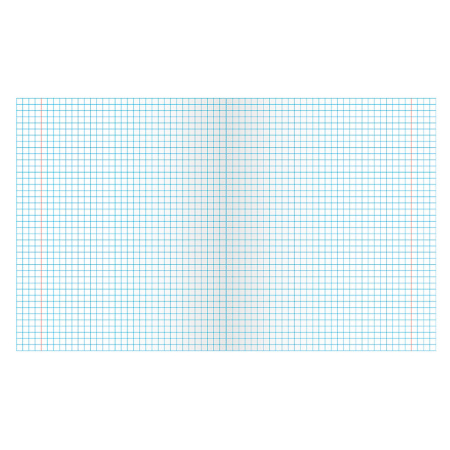 Тетрадь ЗЕЛЁНАЯ обложка 12 л., крупная клетка с полями, офсет, "ПЗБМ", 19957 - Тетради 12-24 листов