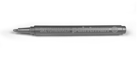 Маркер перманентный SKETCHMARKER Paintman 0.7мм цв.серебряный