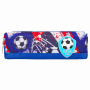 Пенал ЮНЛАНДИЯ, 1 отделение, полиэстер, "Football", синий, 19х4х6 см, 270270 - Пеналы мягкие