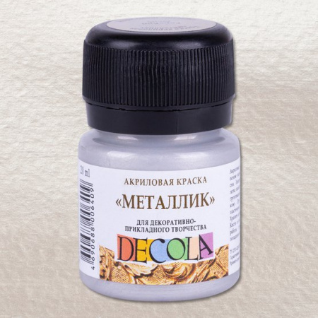 Акриловая краска металлик цвет №966 Серебро 20мл Decola