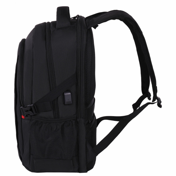 Рюкзак GERMANIUM UPGRADE универсальный, 3 отделения, отделение для ноутбука, USB-порт, "UP-2", черный, 47х33х21 см, 271666 - Рюкзаки с отделением для ноутбука