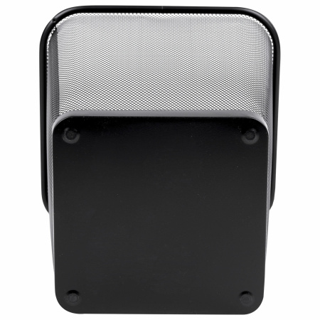 Корзина для бумаг квадратная 17 литров, BRAUBERG "Germanium", металл, черная, 237975 - Корзины для бумаг