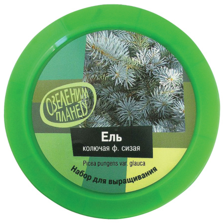Набор для выращивания растений ВЫРАСТИ ДЕРЕВО! "Ель колючая сизая" (банка, грунт, семена), zk-004 - Наборы для выращивания растений