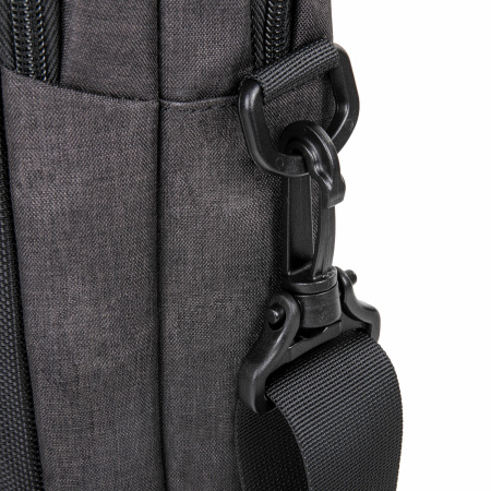Сумка-портфель BRAUBERG "Pragmatic" с отделением для ноутбука 15-16", серо-черная, 30х42х8 см, 270827 - Сумки деловые с отделением для ноутбука и планшета
