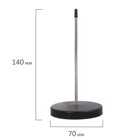 Игла настольная для чеков и билетов, 13 см, металлическая подставка, BRAUBERG, 237000, 5285 - Иглы для чеков, заметок