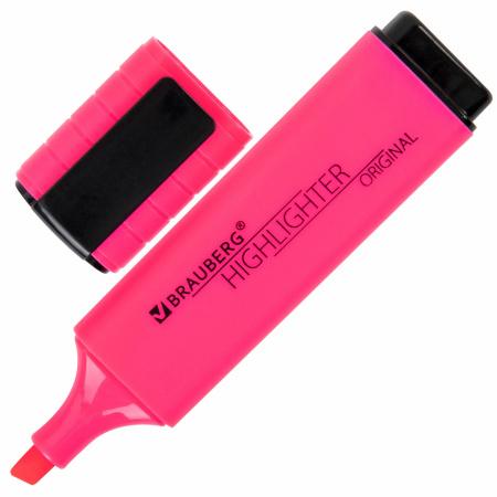 Набор текстовыделителей 6 ЦВЕТОВ, BRAUBERG "ORIGINAL NEON", линия письма 1-5 мм, 152216 - Текстовыделители