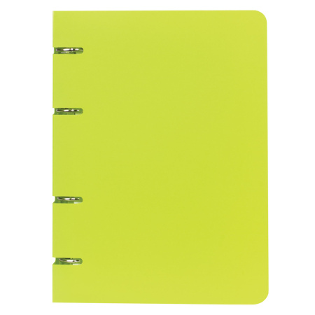 Тетрадь на кольцах А5 160х215 мм, 80 л., пластик, клетка, BRAUBERG, "Салатовый", 403250 - Тетради на кольцах и сменные блоки к ним