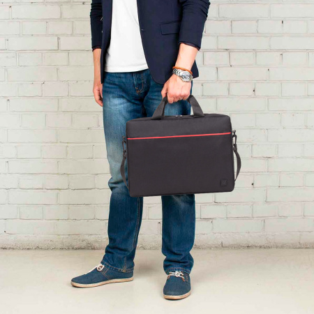 Сумка-портфель BRAUBERG "Practical" с отделением для ноутбука 15,6", черная, 29х40х7 см, 270829 - Сумки деловые с отделением для ноутбука и планшета