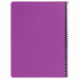 Тетрадь А4, 80 листов, BRAUBERG "Metropolis", спираль пластиковая, клетка, обложка пластик, ФИОЛЕТОВЫЙ, 403394 - Тетради формата А4