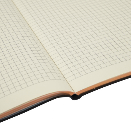 Тетрадь А5 (168х208 мм), 80 л., сшивка, клетка, под кожу, BRAUBERG VISTA, "Autumn", 403927 - Тетради более 60 листов