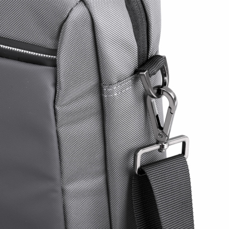 Сумка портфель BRAUBERG Expert с отделением для ноутбука 15,6", 2 отделения, серая, 30х40х12 см, 270825 - Сумки деловые с отделением для ноутбука и планшета