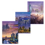 Тетрадь А4, 80 л., BRAUBERG, скоба, клетка, обложка картон, "City", 404045 - Тетради формата А4
