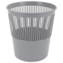 Корзина для бумаг BRAUBERG сетчатая, 9 л, серая, 237002 - Корзины для бумаг
