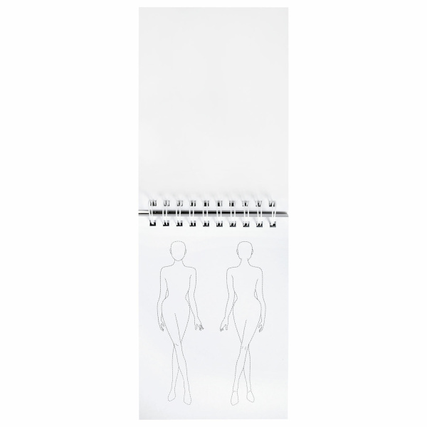 Скетчбук, С ШАБЛОНАМИ ФИГУР, бумага 160 г/м2, 145х205 мм, 60 л., гребень, подложка, BRAUBERG ART, 115073 - Альбомы, скетчбуки и бумага для графики и эскизов