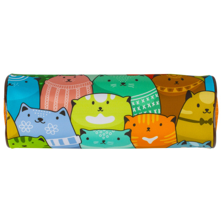 Пенал-тубус BRAUBERG, с эффектом Soft Touch, мягкий, "Cats", 22х8 см, 229008 - Пеналы мягкие