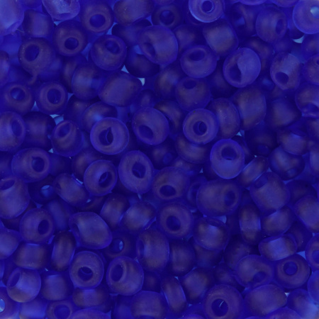 Бисер "Zlatka" 11/0, темно-синий матовый №0008M, 5 уп по 10 гр