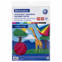 Цветная бумага А4 БАРХАТНАЯ САМОКЛЕЯЩАЯСЯ, 10 листов 10 цветов, 110 г/м2, BRAUBERG, 113502 - Цветная бумага