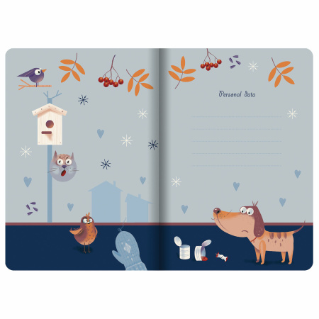 Тетради 40 л. в клетку обложка SoftTouch, НАБОР 3 шт., бежевая бумага 70 г/м2, сшивка, А5 (147х210 мм), PATTERN, BRAUBERG, 403792 - Тетради 40-48 листов