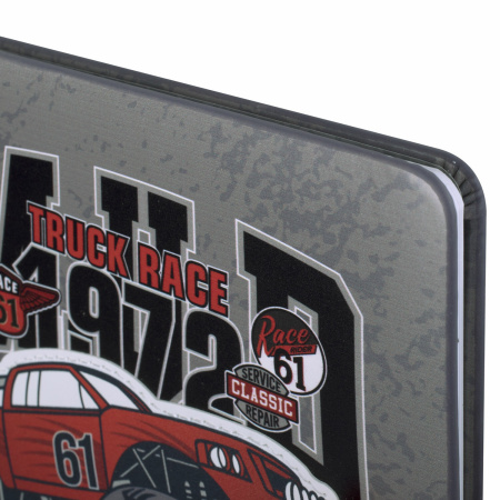 Дневник 1-4 класс 48 л., кожзам (твердая), печать, аппликация, ЮНЛАНДИЯ, "Truck Race", 106195 - Дневники для младших классов