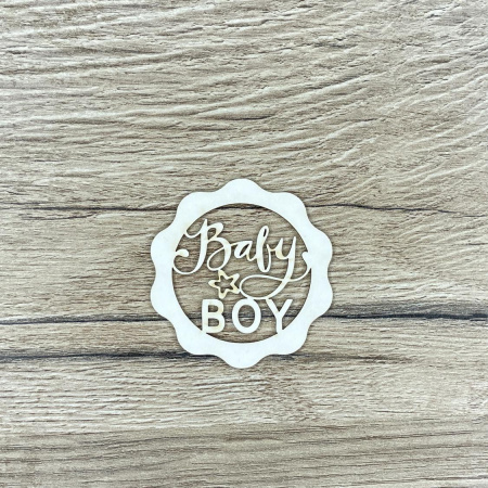 Чипборд "Baby boy" толщина 1,55 мм