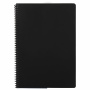 Тетрадь А4, 80 листов, BRAUBERG "Metropolis", спираль пластиковая, клетка, обложка пластик, ЧЕРНЫЙ, 403393 - Тетради формата А4