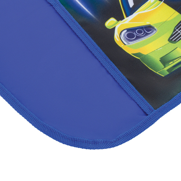 Набор для уроков труда ЮНЛАНДИЯ, клеенка ПВХ, фартук с нарукавниками, "Neon car", 270198 - Аксессуары для рисования