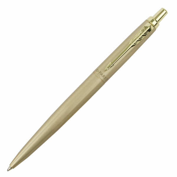 Ручка шариковая PARKER "Jotter XL Monochrome Gold GT", корпус золотой, нержавеющая сталь, синяя,2122754 - Ручки шариковые подарочные