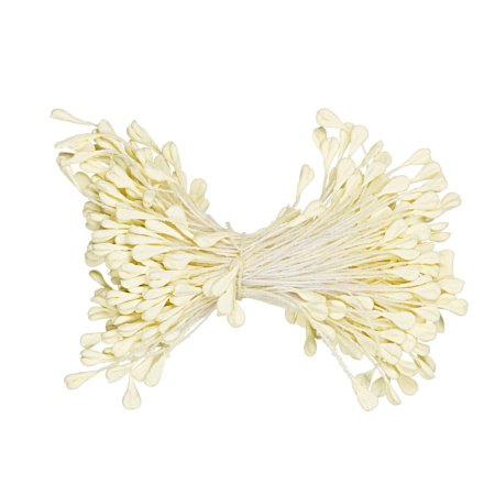 Двойные тычинки 2,5 мм, цвет светло-желтый, 160 шт