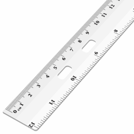 Линейка пластиковая 30 см, ОФИСМАГ, прозрачная, европодвес, 210286 - Линейки