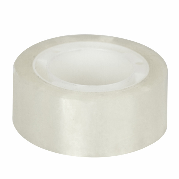 Клейкие ленты 19 мм х 20 м канцелярские STAFF Basic, комплект 8 шт., прозрачные, гарантированная длина, 228763 - Клейкие ленты канцелярские