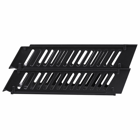 Лотки горизонтальные для бумаг, НАБОР 2 шт. (358х272х177,5 мм), сетчатые, черные, BRAUBERG-MAXI, 231360 - Лотки горизонтальные (поддоны)