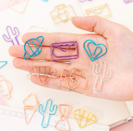 Металлическая скрепка "Конверт с сердцем" золото, размер 28*19 мм - Металлические украшения, подвески и шармы