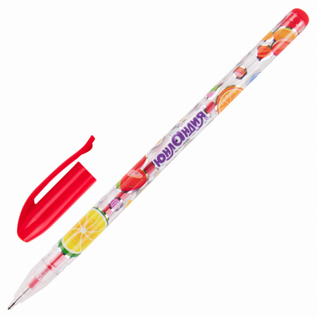 Ручки гелевые ЮНЛАНДИЯ, НАБОР 12 ЦВЕТОВ, корпус с печатью, узел 0,5 мм, линия письма 0,35 мм, 142800 - Наборы гелевых ручек