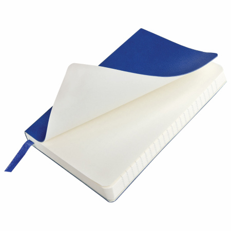 Блокнот МАЛЫЙ ФОРМАТ (100x150 мм) А6, BRAUBERG "Metropolis Ultra", под кожу, 80 л., клетка, синий, 111025 - Бизнес-блокноты и бизнес-тетради