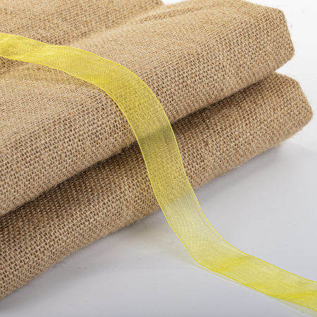 Лента органза ширина 25 мм, длина 30 м, желтая, BRAUBERG, 591537 - Ленты для декора, рукоделия и упаковки подарков