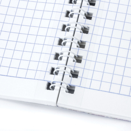 Тетрадь А5, 96 л., ОФИСМАГ, гребень, клетка, обложка картон, МОНОХРОМ, 402797 - Тетради более 60 листов