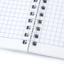 Тетрадь А5, 96 л., ОФИСМАГ, гребень, клетка, обложка картон, МОНОХРОМ, 402797 - Тетради более 60 листов