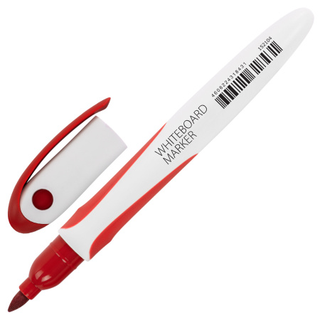 Маркер стираемый для белой доски КРАСНЫЙ, BRAUBERG "SOFT LITE", 3 мм, резиновая вставка, 152104 - Маркеры для досок