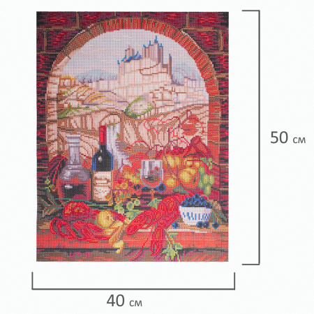 Картина стразами (алмазная мозаика) 40х50 см, ОСТРОВ СОКРОВИЩ "Прованские истории", без подрамника, 662584 - Алмазная вышивка