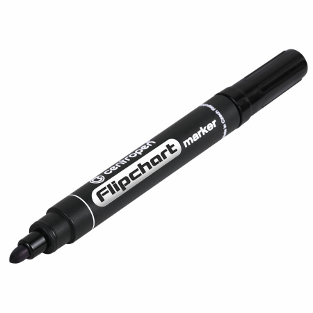 Маркер для бумажного флипчарта ЧЕРНЫЙ CENTROPEN, НЕПРОПИТЫВАЮЩИЙ, 2,5 мм, 8550, 5 8550 0112 - Маркеры для флипчартов