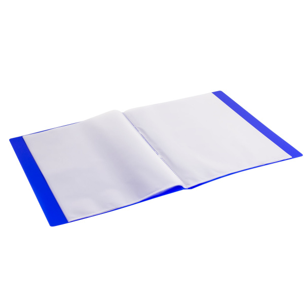 Папка 40 вкладышей BRAUBERG "Neon", 25 мм, неоновая, синяя, 700 мкм, 227455 - Папки с вкладышами (файлами)