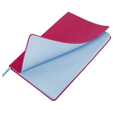 Блокнот-скетчбук А5 (148x218 мм), BRAUBERG "Metropolis Mix", под кожу, 80 л., без линовки, фуксия, 113321 - Бизнес-блокноты и бизнес-тетради